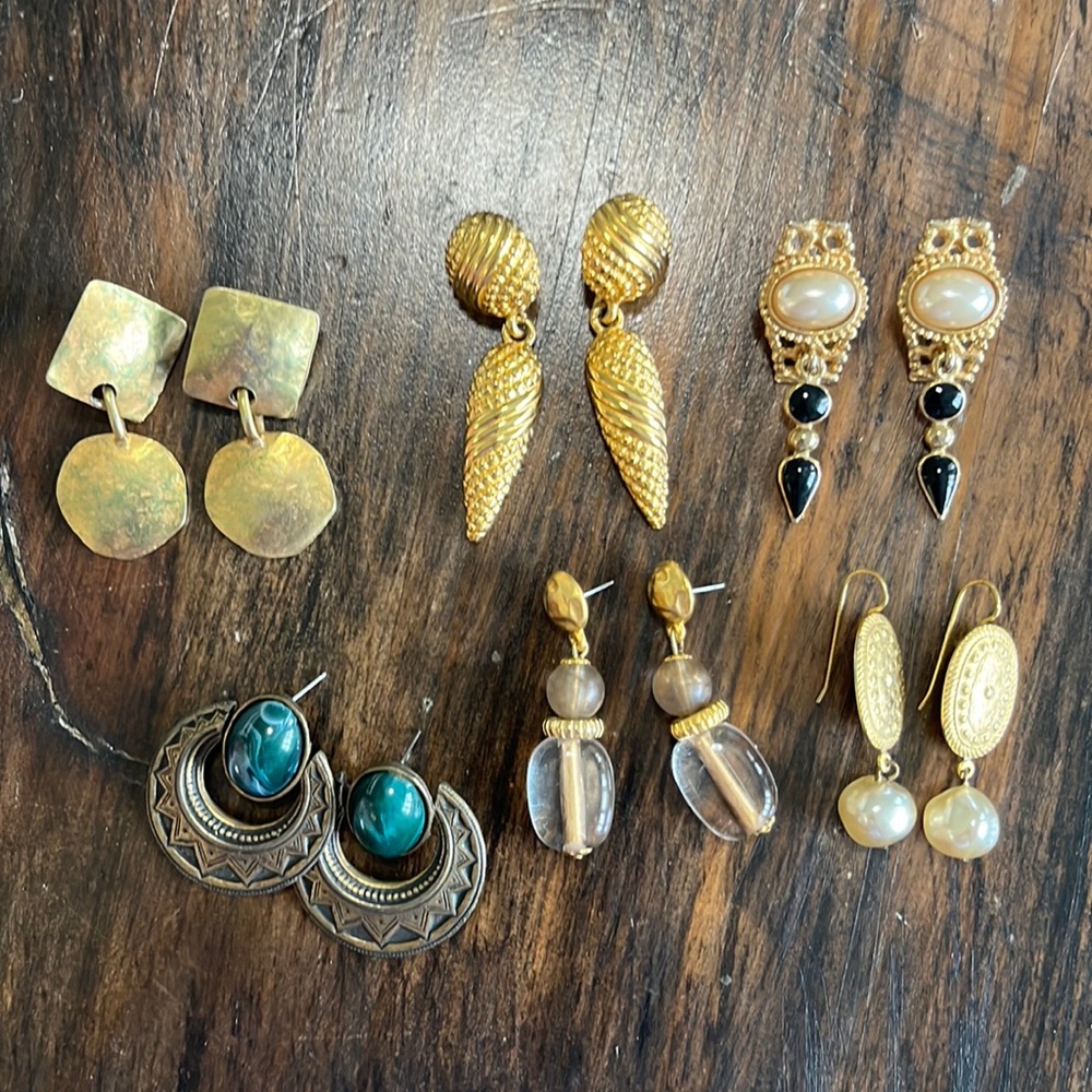 Earrings- 6 sets- does not include backs